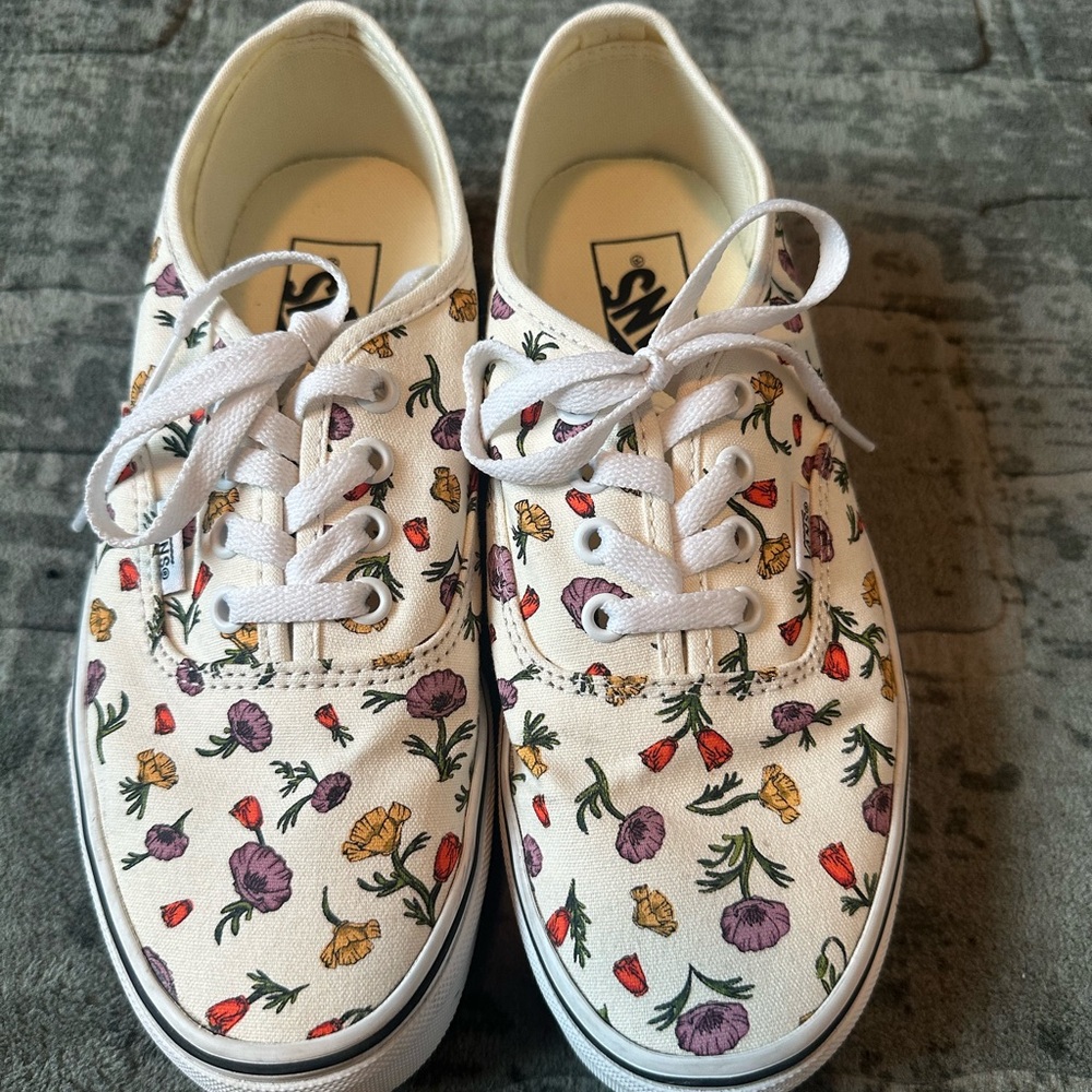 Vans Floral Canvas Sneakers